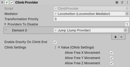 ClimbProvider component